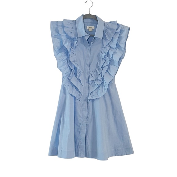 Maeve Ruffle Front Mini Dress - Picture 4 of 12